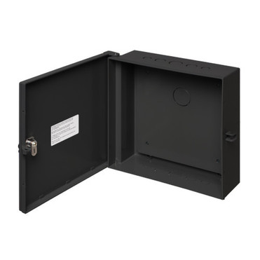 Enclosure Box 12 x 12 x 4 IndoorOutdoor Non-Metallic NEMA 3R Rated with Backplate - Black