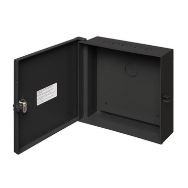 Enclosure Box 12 x 12 x 4 IndoorOutdoor Non-Metallic NEMA 3R Rated with Backplate - Black