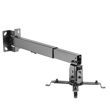 Projector Wall/Ceiling Mount, 4 Arm Tilt & Rotate Adjustable Length 430 to 650mm - Black