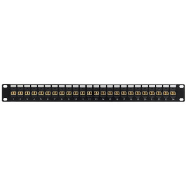 24 Port LCLC Multimode 625u Duplex Patch Panel - 19 Rackmount 1U