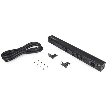 StarTechcom 10 Outlet Rack Mount Power Strip 125V16 Amp 1U Horizontal 19 Rackmount PDU NEMA 5-20P Input 10x NEMA 5-1520R - 10x RKPW101920