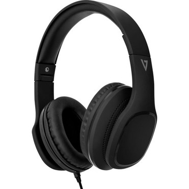 V7 Over-Ear Headphones with Microphone - Black - Stereo - Mini-phone 35mm - Wired - 32 Ohm - 20 Hz - 20 kHz - Over-the-head - - ft HA701-3NP