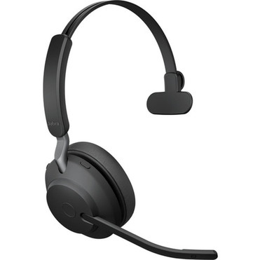 Jabra Evolve2 65 Headset - Mono - USB Type A - Wireless - Bluetooth - Over-the-head - Monaural - Supra-aural - Black 26599-889-999