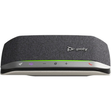 Poly Sync 20 Speakerphone - USB - Microphone - USB Battery - Desktop - Black Silver 216867-01