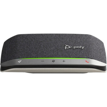 Poly Sync 20 Speakerphone - USB - Microphone - USB Battery - Desktop - Black Silver 216867-01