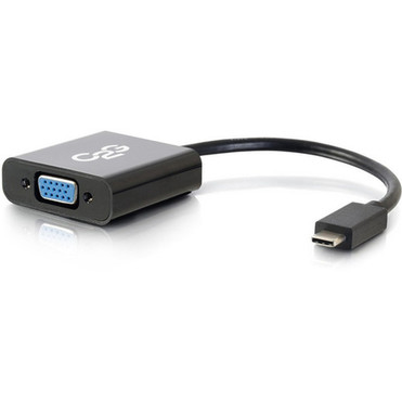 C2G USB-C to VGA Video Adapter-Black - USB 31 Type C 29471