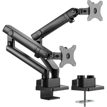 Amer Mounting Arm for Curved Screen Display Flat Panel Display - Matte Black - 2 Displays Supported - 32 Screen Support - 16 kg HYDRA2B