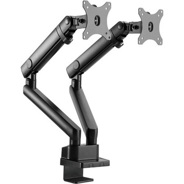 Amer Mounting Arm for Curved Screen Display Flat Panel Display - Matte Black - 2 Displays Supported - 32 Screen Support - 16 kg HYDRA2B