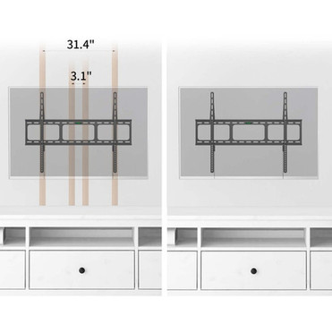 Amer Mounts Wall Mount for Flat Panel Display Monitor - 1 Displays Supported - 100 Screen Support - 100 kg Load Capacity - 800 x BIGASSMOUNT60