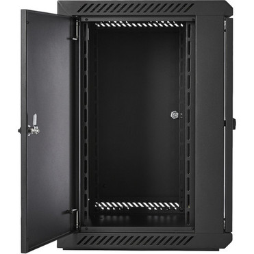 V7 12U Rack Wall Mount Glass Door Enclosure - For LAN Switch Patch Panel - 12U Rack Height1535 38989 mm Rack Depth - Wall Floor RMWC12UG450-1N