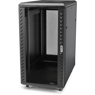 32U 19 Server Rack Cabinet Adjustable Depth 6-32 inch Flat Pack Lockable 4-Post NetworkData Rack Enclosure with Casters - 32U - - RK3236BKF