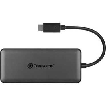 Transcend 6-in-1 USB 31 Gen 2 Type-C Hub - USB 31 Gen 2 Type C - External - 4 USB Ports - 2 USB 31 Ports - Mac Linux PC TS-HUB5C