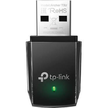 TP-Link T3U IEEE 80211ac Dual Band Wi-Fi Adapter for Notebook - USB 30 - 127 Gbits - 240 GHz ISM - 5 GHz UNII - External ARCHER T3U