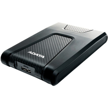 Adata DashDrive Durable HD650 AHD650-1TU31-CBK 1 TB Portable Hard Drive - 25 External - Black - USB 31 - 256-bit Encryption - 3 - 1 AHD650-1TU31-CBK