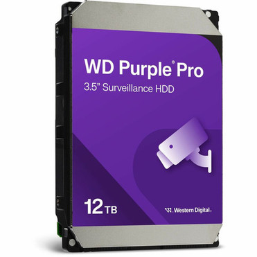 Western Digital Purple Pro WD121PURP 12 TB Hard Drive - 35 Internal - SATA SATA600 - Conventional Magnetic Recording CMR Method WD121PURP