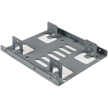 StarTechcom Dual 25 to 35 HDD Bracket for SATA Hard Drives - 2 Drive 25 to 35 Bracket for Mounting Bay - Mount two 25in SATA BRACKET25X2 StarTechcom Dual 25 to 35 HDD Bracket for SATA Hard Drives - 2 Drive 25 to 35 Bracket for Mounting Bay - Mount two 25in SATA BRACKET25X2