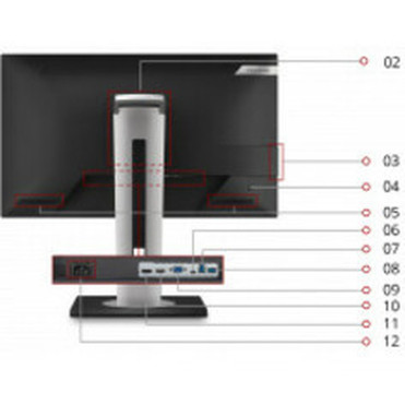 Viewsonic VG2455 24 Full HD WLED LCD Monitor - 169 - Black - 2400 60960 mm Class - In-plane Switching IPS Technology - 1920 x VG2455