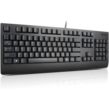 Lenovo USB Keyboard Black US English 103P - Cable Connectivity - USB Interface - English US - QWERTY Layout - Desktop Computer - - 4X30M86879