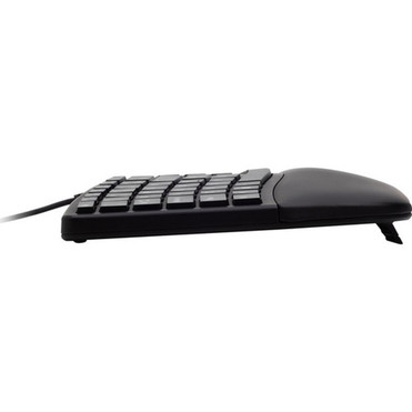 Kensington Pro Fit Ergo Wired Keyboard - Cable Connectivity - USB Type A Interface - Windows Chrome OS Mac OS - Black K75400US