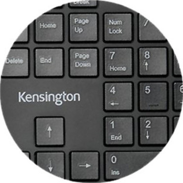 Kensington Pro Fit Ergo Wired Keyboard - Cable Connectivity - USB Type A Interface - Windows Chrome OS Mac OS - Black K75400US