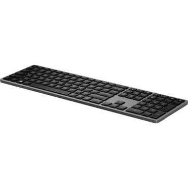 HP 975 Dual-Mode Wireless Keyboard - Wireless Connectivity - Bluetooth - 240 GHz - Notebook - PC Mac - Black 3Z726AAABA