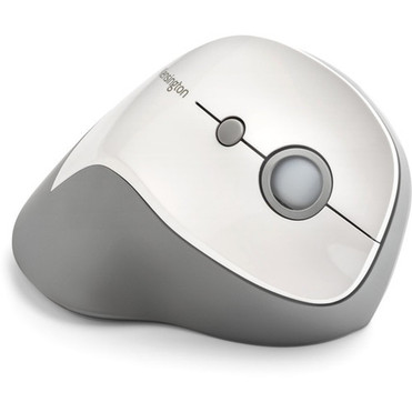 Kensington Pro Fit Ergo Vertical Wireless Mouse - Wireless - Radio Frequency - 240 GHz - Gray - USB - 1600 dpi - Scroll Wheel - 6 K75520WW