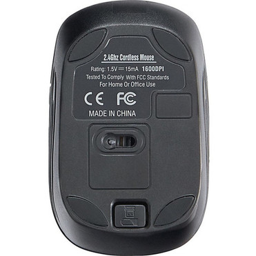Verbatim Wireless Mini Travel Mouse Commuter Series - Graphite - Radio Frequency - 240 GHz - Graphite - 1000 dpi 70704
