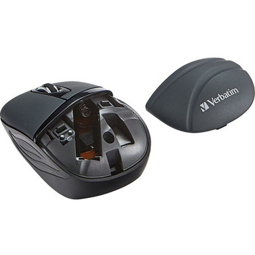 Verbatim Wireless Mini Travel Mouse Commuter Series - Graphite - Radio Frequency - 240 GHz - Graphite - 1000 dpi 70704