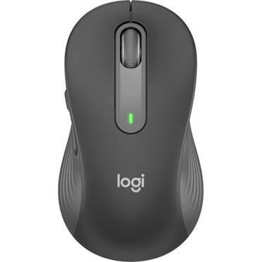 Logitech Signature M650L Mouse - Wireless - BluetoothRadio Frequency - Graphite - USB - 4000 dpi - Scroll Wheel - Large HandPalm - 910-006346