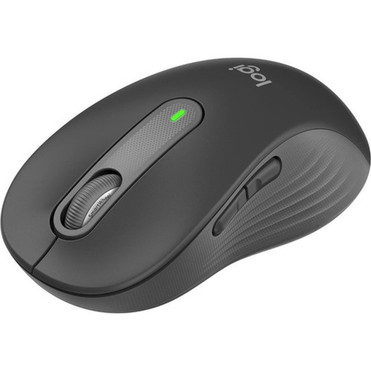 Logitech Signature M650L Mouse - Wireless - BluetoothRadio Frequency - Graphite - USB - 4000 dpi - Scroll Wheel - Large HandPalm - 910-006346