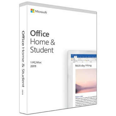 Microsoft Office 2019 Home  Student - Box Pack - 1 PCMac - Medialess - English - PC Intel-based Mac 79G-05186