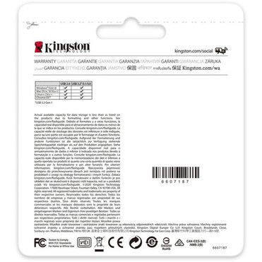 Kingston DataTraveler Exodia 64GB USB 32 Gen 1 Flash Drive - 64 GB - USB 32 Gen 1 - Black Teal - 5 Year Warranty DTX64GB