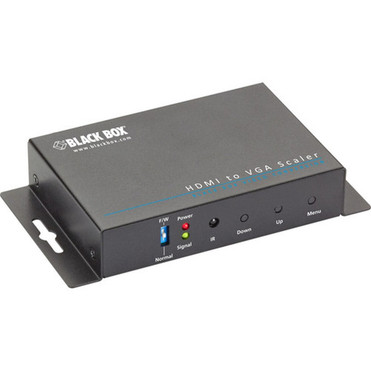 Black Box HDMI-to-VGA Scaler and Converter with Audio - Functions Video Scaling Audio Embedding - VGA - USB - Audio Line Out - 1 - - AVSC-HDMI-VGA
