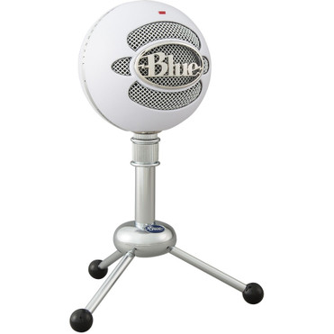 Blue Snowball Wired Condenser Microphone - 40 Hz to 18 kHz - Cardioid, Omni-directional - Stand Mountable - USB (Fleet Network)
