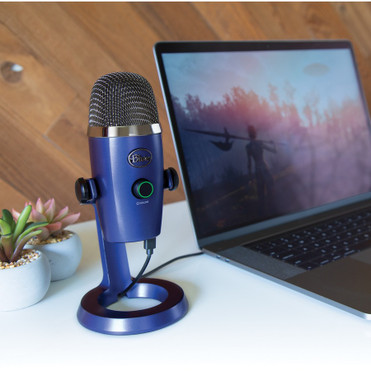 Blue Yeti Nano Wired Condenser Microphone - 20 Hz to 20 kHz - Cardioid, Omni-directional - Stand Mountable, Desktop - USB (988-000089)