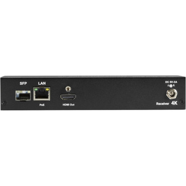 Black Box MediaCento IPX 4K Receiver - HDMI, USB, Serial, IR, Audio - 1 Computer(s) - 1 Remote User(s) - 328.08 ft (100000 mm) Range - (VX-HDMI-4KIP-RX)