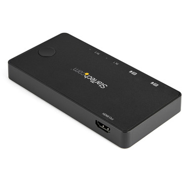 StarTech.com 2 Port USB C KVM Switch - 4K 60Hz HDMI - Compact UHD Desktop KVM Switch w/USB Type C Cables - Bus Powered MacBook - 2 UHD (Fleet Network)