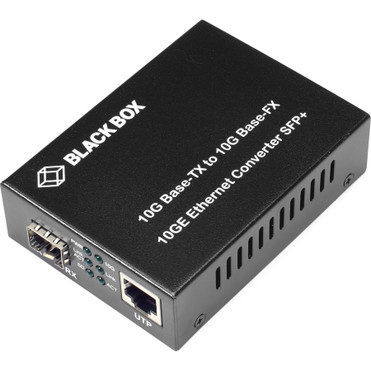 Black Box Pure Networking Copper to Fiber Media Converter - 10GBASE-T to 10G SFP+ - 1 x Network (RJ-45) - Single-mode, Multi-mode - 10 (LGC220A) LGC220A Transceivers & Media Converters physical Black Box Fleet Network Canada