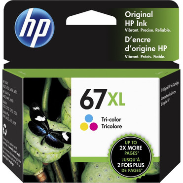HP 67XL Original Ink Cartridge - Tri-color - Inkjet - High Yield - 240 Pages - 1 Pack (3YM58AN#140) 3YM58AN#140 Toner Cartridges physical HP Fleet Network Canada
