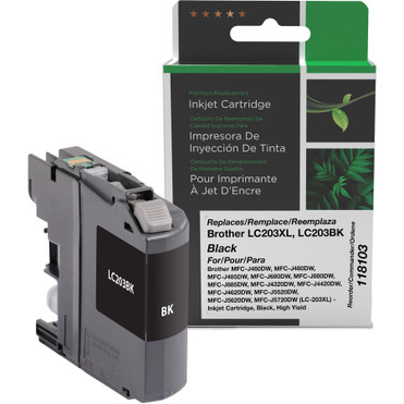 Clover Technologies Remanufactured Ink Cartridge - Alternative for Brother - Black - Inkjet - High Yield - 550 Pages - 1 Each (118103) 118103 Toner Cartridges physical Clover Technologies Fleet Network Canada