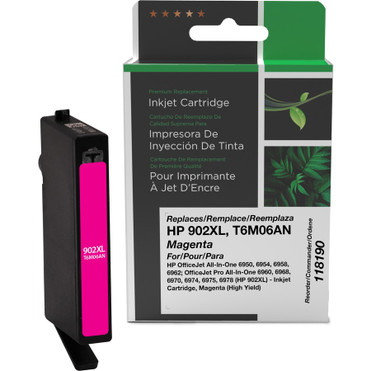 Clover Technologies Remanufactured Ink Cartridge - Alternative for HP 902XL - Magenta - Inkjet - High Yield - 825 Pages - 1 Each (118190) 118190 Toner Cartridges physical Clover Technologies Fleet Network Canada