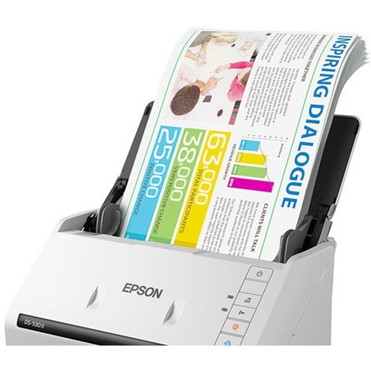 Epson DS-530 II Large Format ADF Scanner - 600 dpi Optical - 30-bit Color - 24-bit Grayscale - 35 ppm (Mono) - 35 ppm (Color) - Duplex (B11B261202)