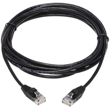 Tripp Lite Cat6a 10G Snagless Molded Slim UTP Network Patch Cable (M/M), Black, 10 ft. - 10 ft Category 6a Network Cable for Computer, (N261-S10-BK)