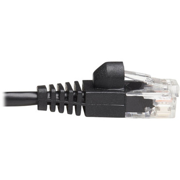Tripp Lite Cat6a 10G Snagless Molded Slim UTP Network Patch Cable (M/M), Black, 10 ft. - 10 ft Category 6a Network Cable for Computer, (N261-S10-BK)
