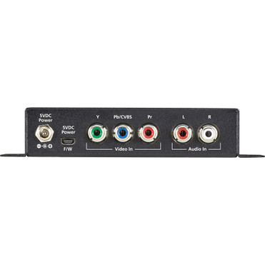 Black Box Component/Composite-to-HDMI Scaler and Converter with Audio - Functions: Video Conversion, Video Scaling, Audio Embedding - (AVSC-VIDEO-HDMI)