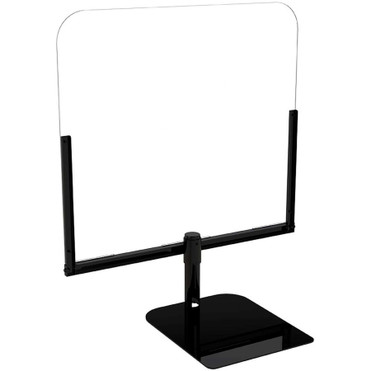 Star Micronics POSShield Protective Barrier - Sneeze Shield - 30" x 34" Acrylic Glass - Black - 30" (762 mm) Width x 33.50" (850.90 - (Fleet Network)