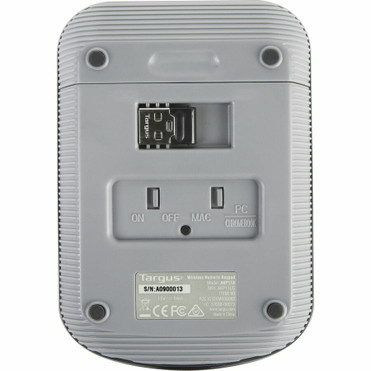 Targus Wireless Stow & Go Numeric Keypad - Wireless Connectivity - 33 ft (10058.40 mm) - USB Interface - Black, Gray (AKP11US)