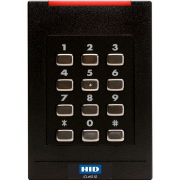 HID Smart Card Reader - Wall Switch Keypad - Contactless - Cable - Wiegand Pigtail - Wall Mountable - Black 921NMNNEKEA002