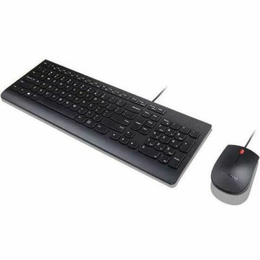 Lenovo Lenovo Essential Wired Combo Keyboard and Mouse French Canadian 058 - USB Type A Membrane Cable Keyboard - 3 Key - French - - 4X30L79896