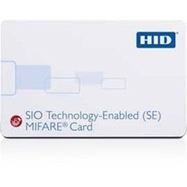 HID SIO Technology-Enabled Cards for MIFARE - Printable - Smart Card - 338 8573 mm x 213 5398 mm Length - White - Composite 3450PG1MN
